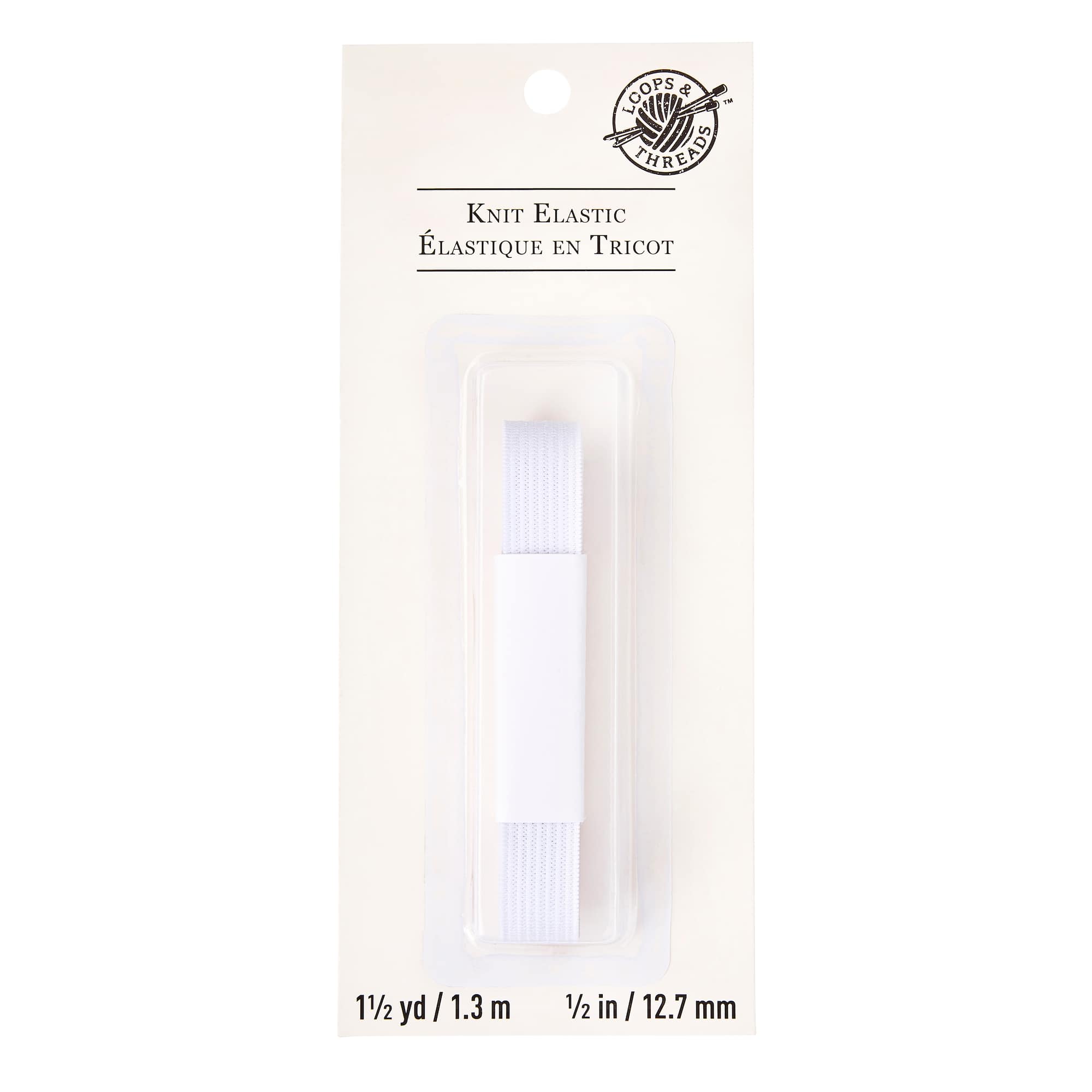 Loops & Threads™ Knit Elastic, 1/2"
